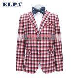 ELPA Kids Jacket 2015 Style Casual Blazer Plaid Boys Blazer With Elbow Patches thumbnail-6