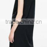 Runwaylover EY1064C 2017 Fancy Design Women Black Sleeveless Longline Blazer thumbnail-3