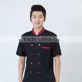 OEM Unisex Gender Black and White Restaurant Chef Uniform Coat thumbnail-5