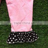 Baby Girls Summer Design Girls Boutique Clothes Girls Football Outfits Short Sleeve Ruffle Capri Sets With Accessories thumbnail-3