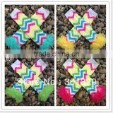 Baby Girls Chevron Leg Warmers With Chiffon Ruffle Baby Leg Warmer,legging thumbnail-2