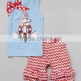Wholesale in China Baby Girls Tank & Ruffle Shorts Set New Model Kids Beautiful Clothes thumbnail-3