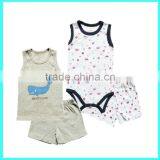 Wholesales Summer Cotton Printing Baby Toddler Clothing Set thumbnail-2
