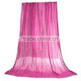 Polyester Scarves & Wraps Rectangle Silver Fuchsia Sequins Fabric Wholesale Scarf thumbnail-1