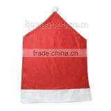 Wholesale Back Cover White & Red Velveteen Party Christmas Decorations Santa Hat For Chair thumbnail-2