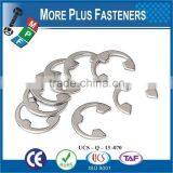 Made In Taiwan Retainer E Clips Black Phosphate Spring Steel Metric Stainless Steel thumbnail-1