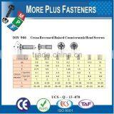 Made in Taiwan ISO 7047 Cross Recessed Oval Head Countersunk Machine Screw Low Carbon Steel Zinc Plated thumbnail-4