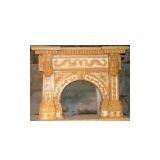 Travertine Fireplace