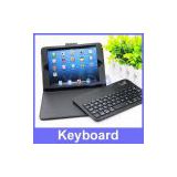 Leather Case with Bluetooth 3.0 Wireless Keyboard with Stand for iPad mini KB03