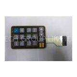 Waterproof Polyester Rubber Membrane Key Switch Daskeyboard With Circuit + LED Light