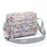 Silk Print Nylon Shoulder Bag thumbnail-1