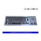 Robust IP65 Illuminated Metal Keyboard Customizable With Trackball