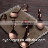 Titanium Creative Stainless Steel Spoon Fork /gmi Bent Handle Titanium Plate Fork Spoon / Fancy Dinnerware