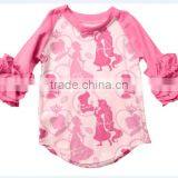 Boutique Girls Raglan T-shirt Print a Dance Princess Let Your Baby Look Princess Wholesale Shirt thumbnail-2