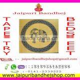 Indian Mandala Round Cotton Tapestry From Jaipur thumbnail-2
