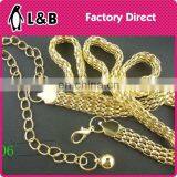 2016 Custom Made Lady Decoration Metal Waist Chain Metal Fashion Gold Metal Waist Belt