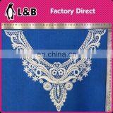 Flower Embroidered Collar Hollow With Pearl Decorative Neckline thumbnail-1