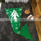 High End Popular Christmas Gift Mermaid Tail Blanket for Mommy and Kids thumbnail-5