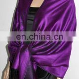 2014 scarf viscose purple pashmina with TearDrops pattern