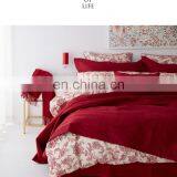 RAWHOUSE Wedding Wine Red 3pcs 100 Cotton House Quilt thumbnail-6