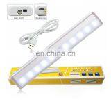 Aluminum Alloy Motion Sensor Led Closet Light Rechargecable USB Night Light Wardrobe Light thumbnail-2