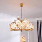 Home Decoration Luxury Gold Stainless Steel Crystal Chandeliers Pendant Lights thumbnail-2