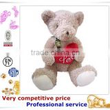 OEM Stuffed Toy,Custom Plush Toys, holding heart teddy bear