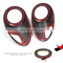 Carbon Fiber Decorative Sticker Interior Accessory Trim Air Outlet Dashboard Cover For Renault Zoe 2021 thumbnail-3
