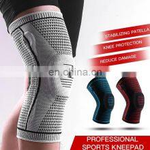 2021Best Seller Nylon Sports Knee Support Compression Sleeve Knee Brace With Side Stabilizers & Patella Gel Pads thumbnail-5