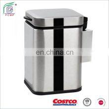 High Quality Pedal Bin Stainless Steel Hotel Wall Mounted Bin thumbnail-3