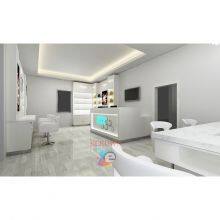 Salon Shop Design Wood and Metal Iron Display Shelf thumbnail-5