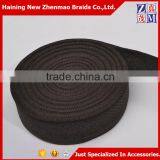 Wholesale Simple Design Black Jacquard Polyester Twill Webbing