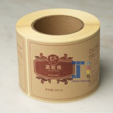 Tengjia OEM Personalised Kraft Paper Sticker Label With Matte Lamination