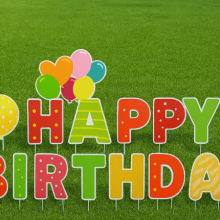 Colorful 5mm Coroplast Cut-Out Letters – Reusable Event & Celebration Yard Signs thumbnail-3