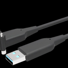 USB3.1 Hybrid AOC-Active Optical Cable-AM to Angled Micro-B 20m thumbnail-2