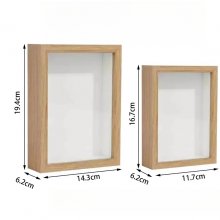 Custom Laser-Etched Pet Memorial Frame in Solid Oak With UV Protection thumbnail-5