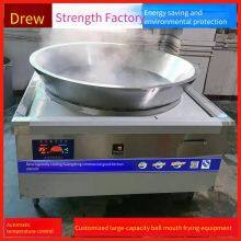 Electromagnetic Frying Furnace, Cat Ear Frying Machine, Chicken Popcorn Frying Pan, Semi-automatic Frying Equipment, Deru Kitchenware thumbnail-3