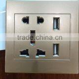 Online shopping gold usb wall socket, usb wall socket eu.                        
                                                                Most Popular