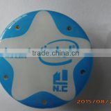 Customized Round shaped Plastic blinking light badge pins with 5 led light
