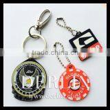 Customised Rubber Patch Silicon Label Key Chain Keyring