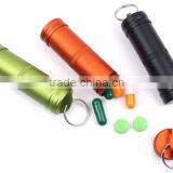 FDA Standard Custom Logo Metal Mini Pill Holder Keyring thumbnail-3