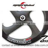 MeyerGlobal 4-Spoke Carbon Track Bike Clincher Wheels Fixed Gear Wheelset Carbon Bike Wheels Single Speed T800 thumbnail-4