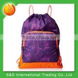 Customized Waterproof Drawstring Promotional Gym Bag