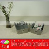 Straw mat cloth collection basket