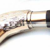 Brass Walking Stick/Antique Brass Walking Stick/Lion Handle Walking Stick/Black Wood Walking Stick Wk1110 thumbnail-1