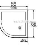 CUPC Two Slide Tile Flange Shower Base,custom Shower Tray,upc Round Shower Base thumbnail-3