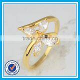 Cheap Wholesale Wedding Zircon Sexy Ladies Finger Gold Ring Design thumbnail-1
