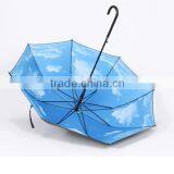Auto Straight Blue Sky White Cloud Umbrella Wholesale thumbnail-4