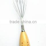 New Cute Stainless Steel Whisk With Wood Handle for Children Whisk thumbnail-2