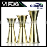 Wholesale 25 / 50ml Gold Plated Stainless Steel Measure Jigger